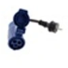 Image de Adaptateur caravane femelle avec prise électrique male CEE IP44 16A 30 cm