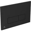 Image de Ideal Standard Oleas Plaque de chasse d'eau, technologie à double chasse par actionnement mécanique, utilisation facile et conception durable (carrée)   Noir (234 x 8,5 x 154 mm) en occasion ou reconditionné