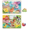 Image de Puzzle 7 Pieces - Ferme Et Dinosaures En Bois