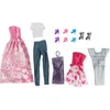 Image de Coffret 5 Tenues Pour Poupee Mannequin