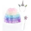Image de Set Deguisement Cape Licorne Et Accessoires Pour Enfant