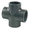 Image de Croix PVC pression 90° femelle Ø 63 mm -