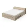Image de Lit rangement Dana CAMIF 160 x 200 cm Chêne