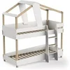 Image de Lits Cabane Superposes 90x200 Blanc-Bois