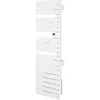 Image de Sèche-serviettes électrique NEFERTITI Mât à droite 750W blanc brillant - - 850033