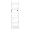 Image de Radiateur sèche-serviettes connecté Adelis étroit avec soufflerie 1500W Blanc Brillant - - 862770