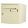 Image de Boîte aux lettres normalisée 1 porte extérieur acier beige brillant