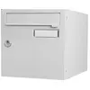 Image de Boîte aux lettres normalisée 2 portes extérieur acier gris brillant
