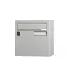 Image de Boîte aux lettres compacte 1 porte extérieur acier gris mat