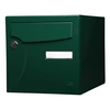 Image de Boîte aux lettres normalisée 1 porte extérieur acier vert brillant