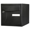 Image de Boîte aux lettres normalisée 1 porte extérieur acier noir brillant