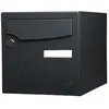 Image de Boîte aux lettres normalisée 2 portes extérieur acier anthracite mat