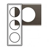Image de Plaque Céliane Black Nickel - 3 postes