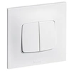 Image de Double bouton poussoir 6A complet - Neptune - blanc -