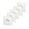 Image de Lot de 5 prises avec terre Neptune, blanc,