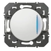 Image de Poussoir simple avec voyant lumineux Dooxie 1 poste - 6A - 250V - Blanc