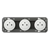 Image de Triple prise de courant Dooxie - 2P+T Surface - 16A - Blanc
