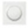 Image de Poussoir complet Dooxie One - 1 poste - 6A - 250V - Blanc