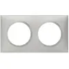 Image de Plaque de finition 2 postes Dooxie aluminium Legrand