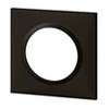 Image de Plaque carrée dooxie 1 poste finition noir velours