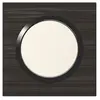 Image de Plaque carrée monobloc Dooxie - 1 poste- Effet bois ébène