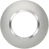 Image de Plaque de finition ronde 1 poste Dooxie aluminium avec bague chromée Legrand