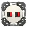 Image de Prise haut-parleur double Dooxie,, blanc