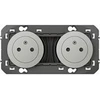 Image de - Prise surface 2P+T 16A Dooxie - aluminium