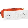 Image de - Triple prise de courant 2P+T 16A - Dooxie - blanc