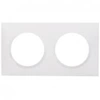 Image de - Plaque de finition 2 postes - Dooxie - blanc