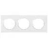 Image de - Plaque de finition 3 postes - Dooxie - blanc