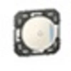 Image de Poussoir simple avec voyant lumineux et marquage sonnette DOOXIE 6A finition blanc - - 600018