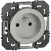 Image de - Prise 2P+T 16A à composer - Dooxie - aluminium