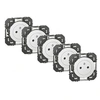 Image de Lot de 5 prises avec terre Dooxie,, blanc
