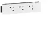 Image de Triple prise 2P+T Mosaic surface - Pour goulotte - Clippage direct - Blanc