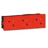 Image de Triple prise 2P+T Mosaic Link surface - 45° - Rouge