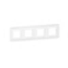 Image de Plaque de finition Blanc MOSAIC 4x2 modules horizontale - -