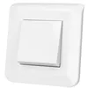 Image de Legrand - Poussoir simple Mosaic 6A blanc complet avec plaque et fixation à vis en occasion ou reconditionné