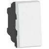 Image de Interrupteur modulaire Legrand Mosaic Easy-Led 1 module 6A, blanc, avec inserts blancs