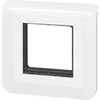 Image de - Plaque de finition avec support (vis) 2 modules - Mosaic - blanc