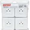 Image de LEGRAND - Prise Electrique Murale avec Terre Mosaic Surface - Prise 2P+T + Plaque de Finition + Support de Montage à Vis - Fabriqué En France - Blanc - Lot de 4 en occasion ou reconditionné