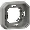 Image de Support plaque étanche PLEXO encastré 1 poste gris - - 069681L