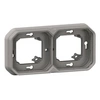 Image de Support plaque étanche PLEXO encastré 2 postes - - 069683L