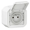 Image de - Prise étanche avec volet Plexo 16A 250V Blanc