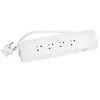Image de Multiprise Filaire Compact, 4 Prises Blanc