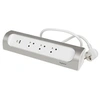 Image de Multiprise Usb Filaire Compact, 3 Prises Aluminium