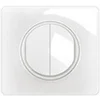 Image de Commutateur va-et-vient double Céliane CG2001 10A 250V blanc brillant