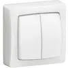 Image de Double va-et-vient complet 1 poste blanc Legrand ASL