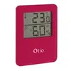 Image de Thermomètre hygromètre magnétique à écran lcd - rose -