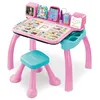 Image de VTech - Magi Bureau Interactif et Musical 6 en 1 - Bureau Enfant Rose avec Tabouret - Table de Jeux Éducative, Chevalet à Dessin et Tableau Noir à Craie - Cadeau Enfant Dès 3 Ans - Contenu en Français en occasion ou reconditionné